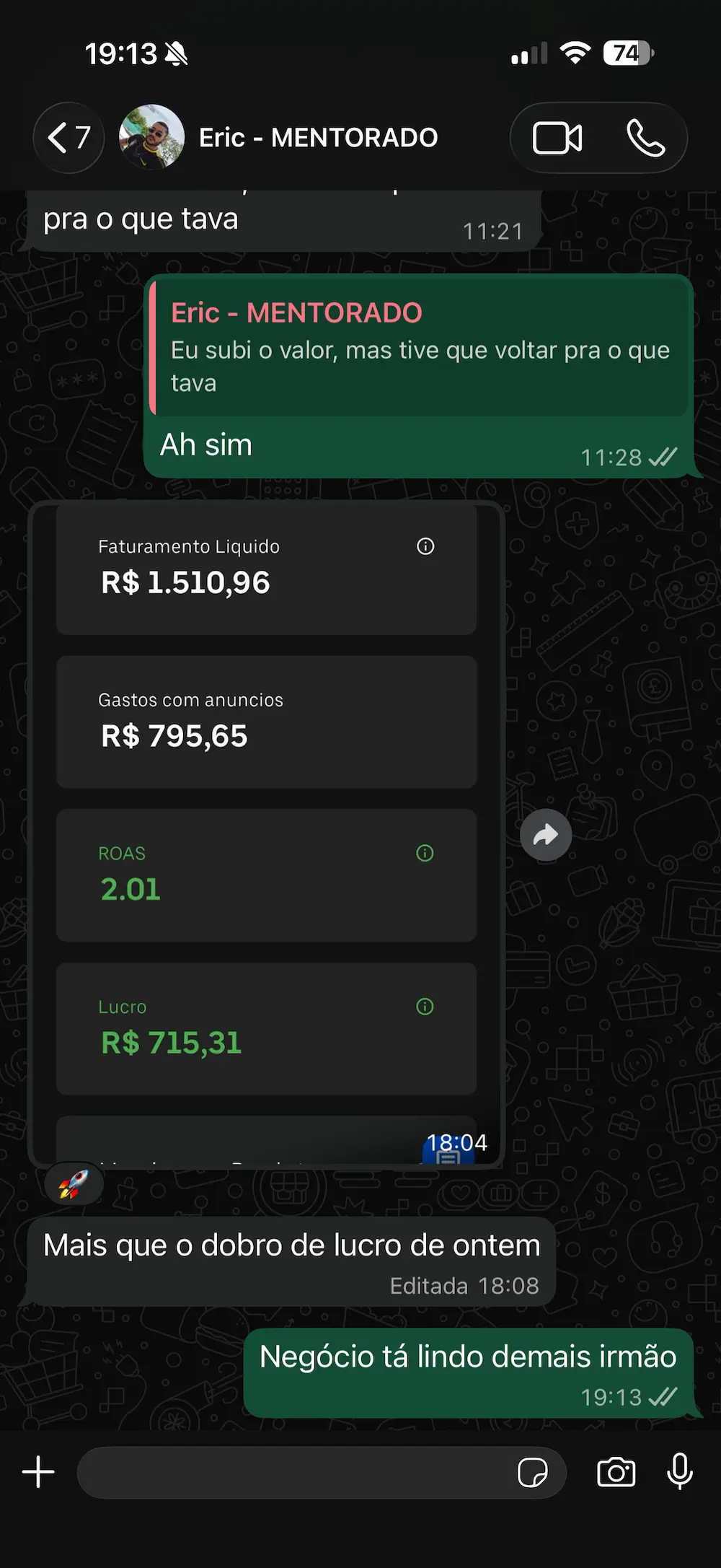 Print de depoimento 09